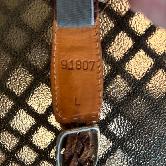 1996 Brighton Braided Leather Belt w/ Silver-Tone Stations #91807 Size L - Picture 7 of 7